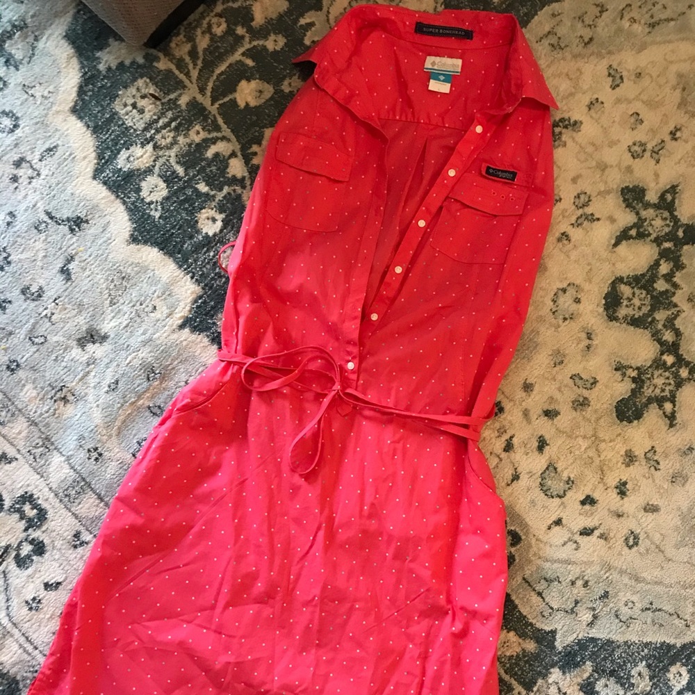 Columbia Collared Sleeveless Dress